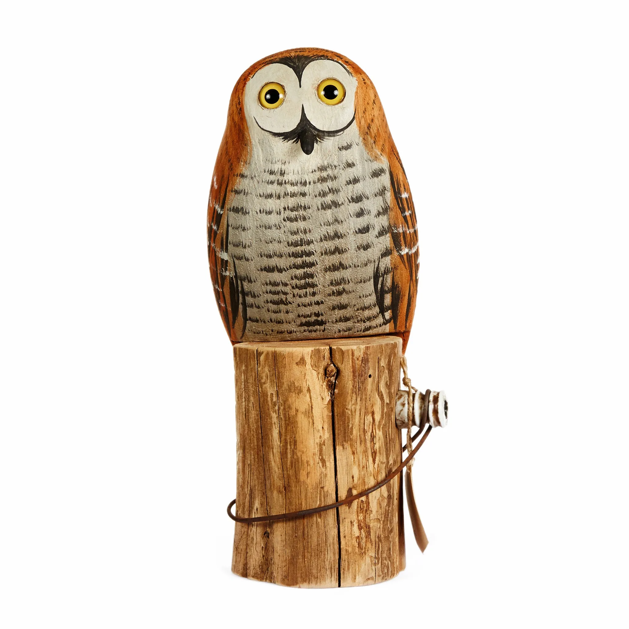 Hand Carved Medium Owls - Available in Multiple Colors