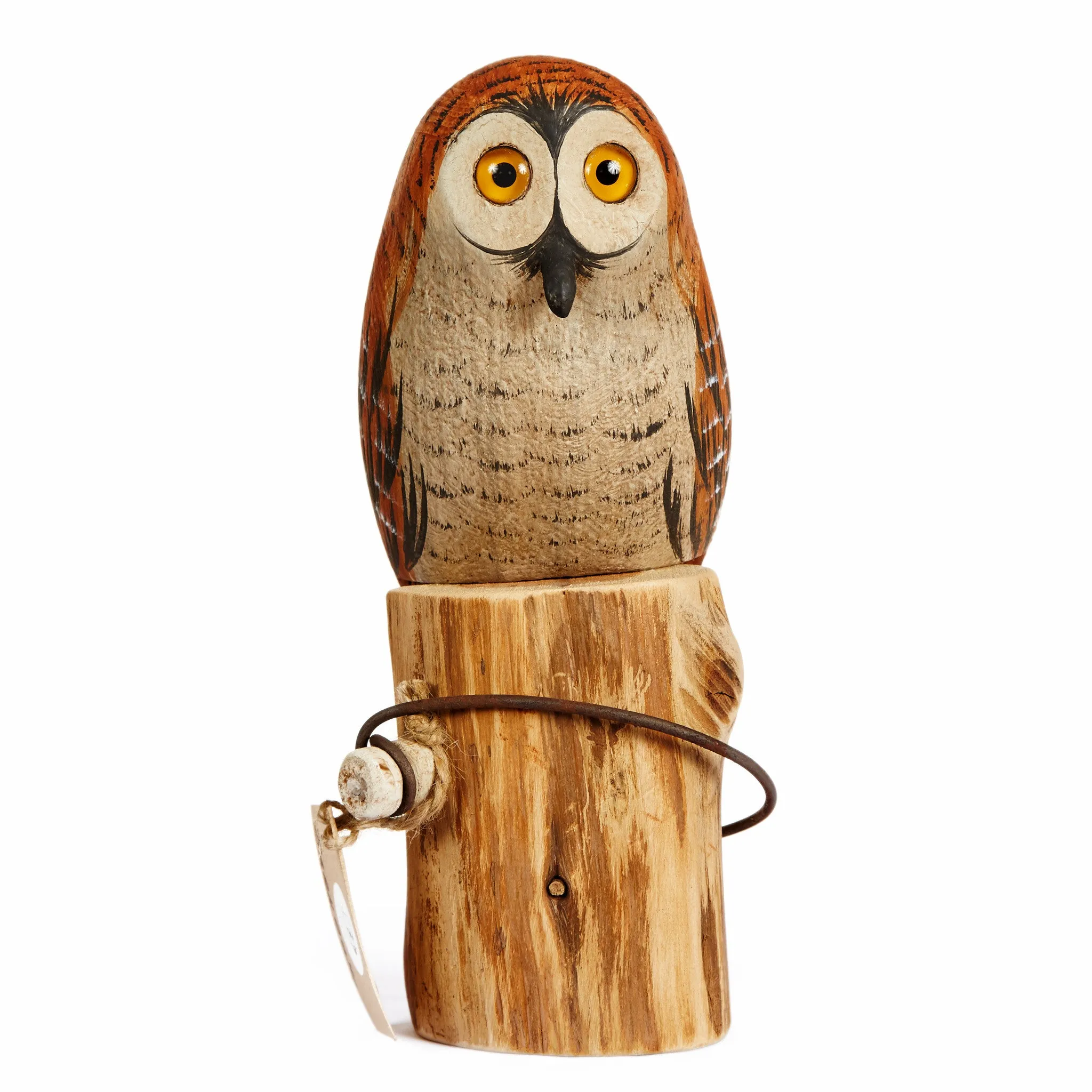 Hand Carved Small Owls - Available in Multiple Colors