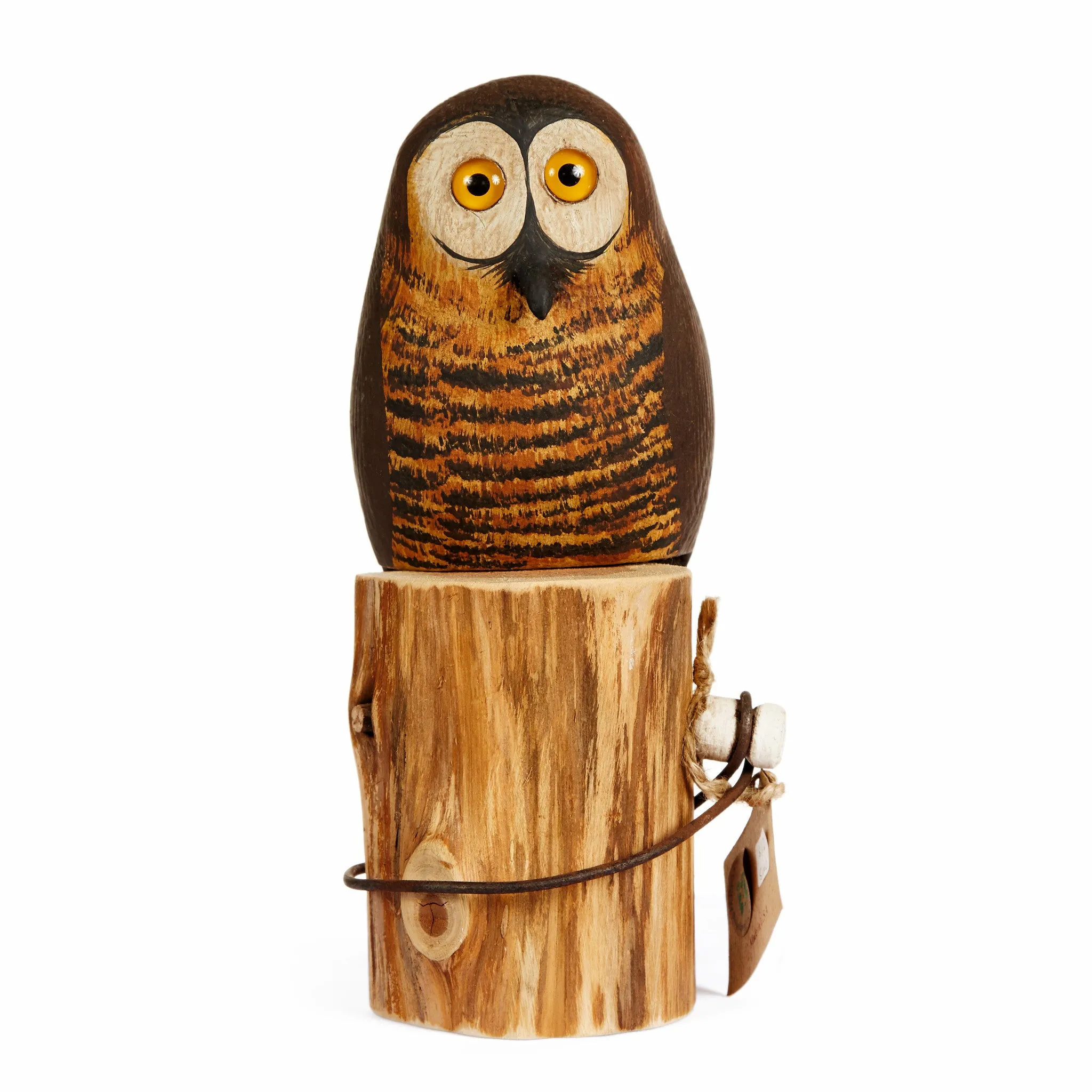 Hand Carved Small Owls - Available in Multiple Colors