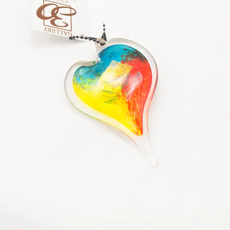 Handblown Glass Heart - Available in Multiple Colors