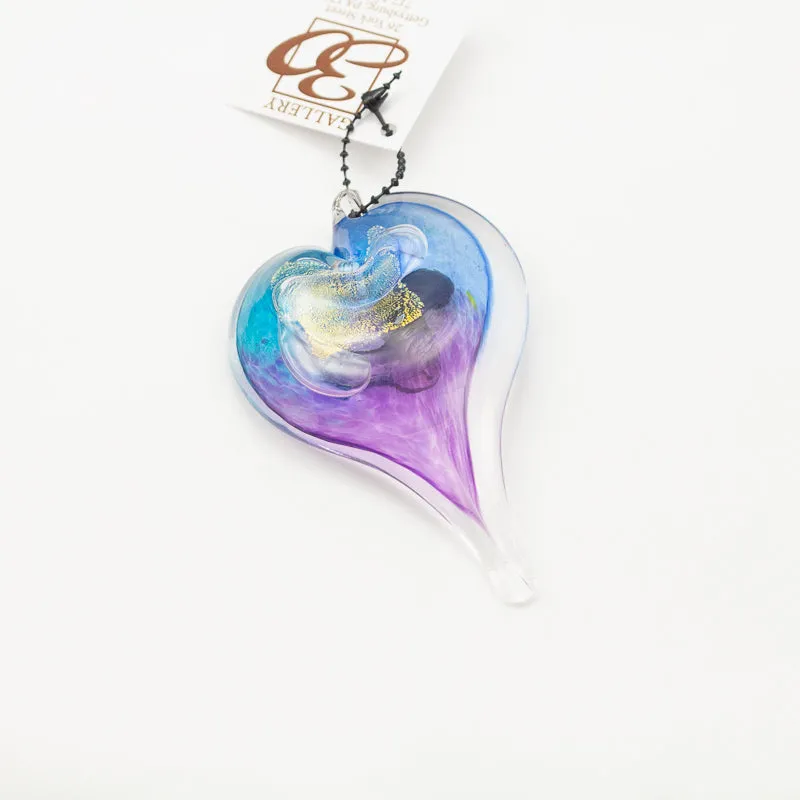 Handblown Glass Heart - Available in Multiple Colors