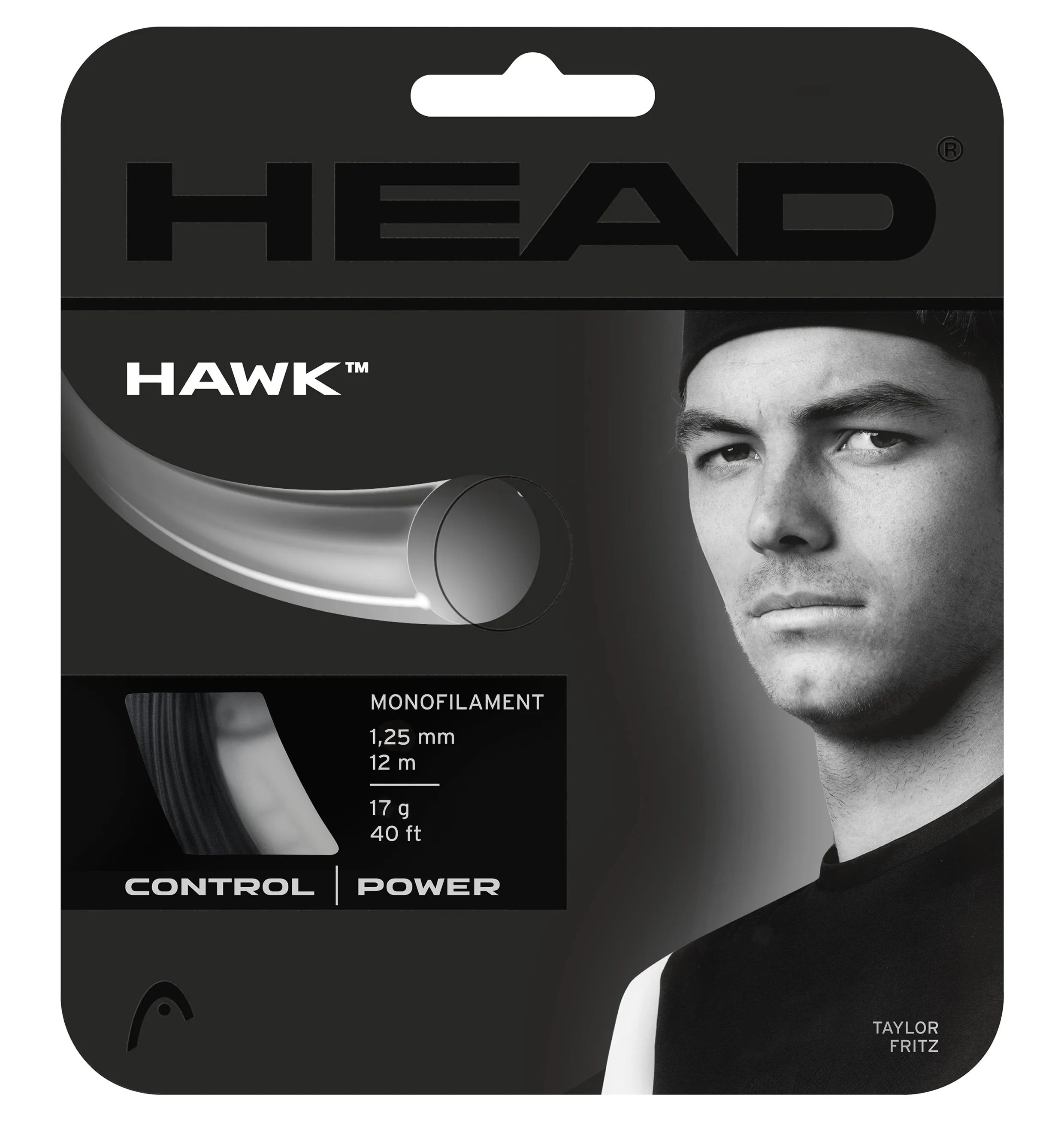 Head Hawk Black 40ft/12m