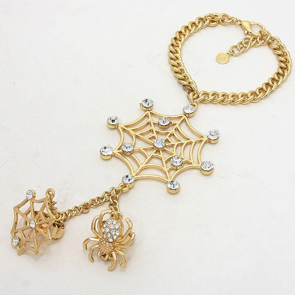 iLLASPARKZ Spiderweb Hand Chain Bracelet