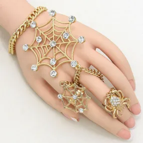 iLLASPARKZ Spiderweb Hand Chain Bracelet