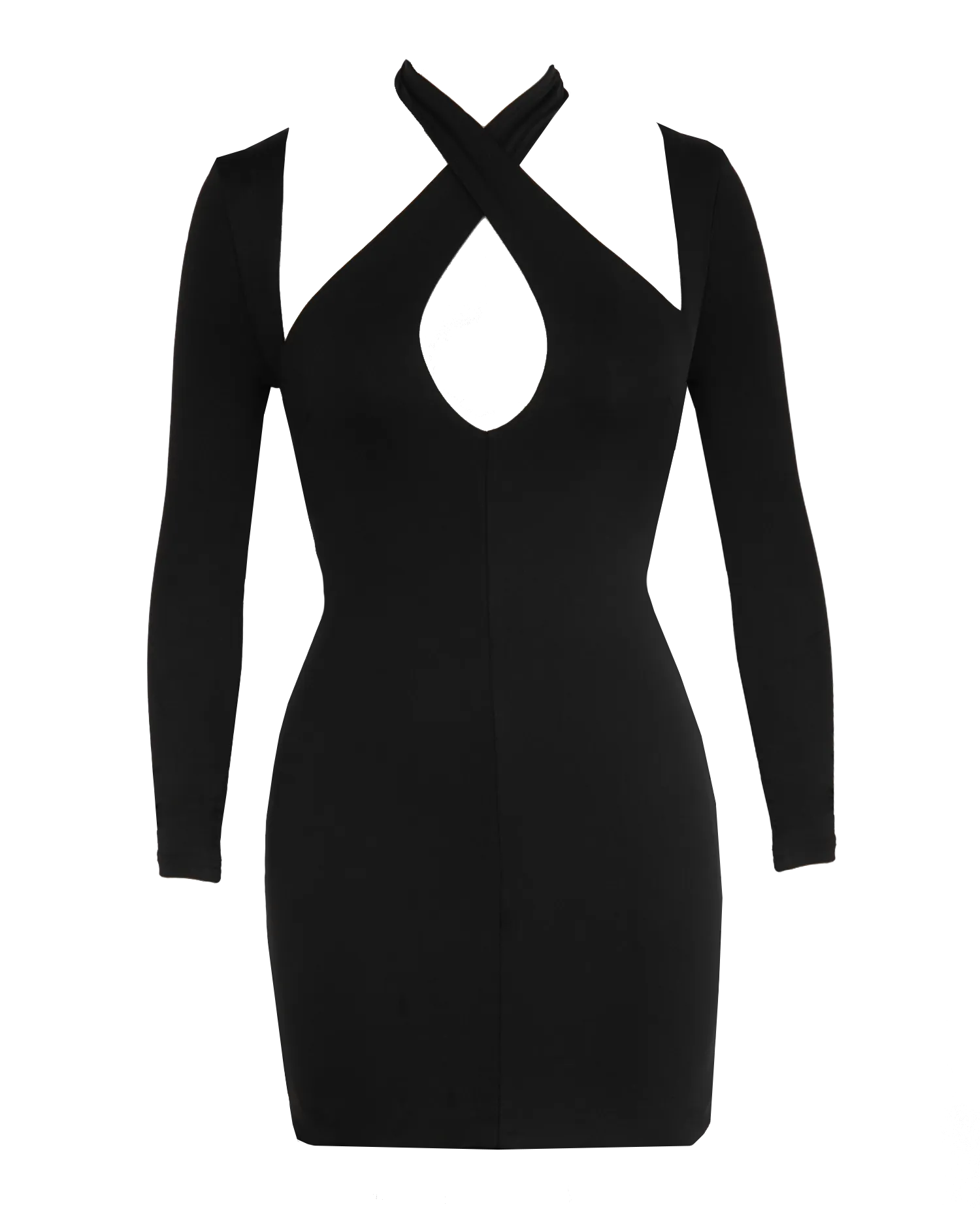 Imprint Mini Dress (Black)