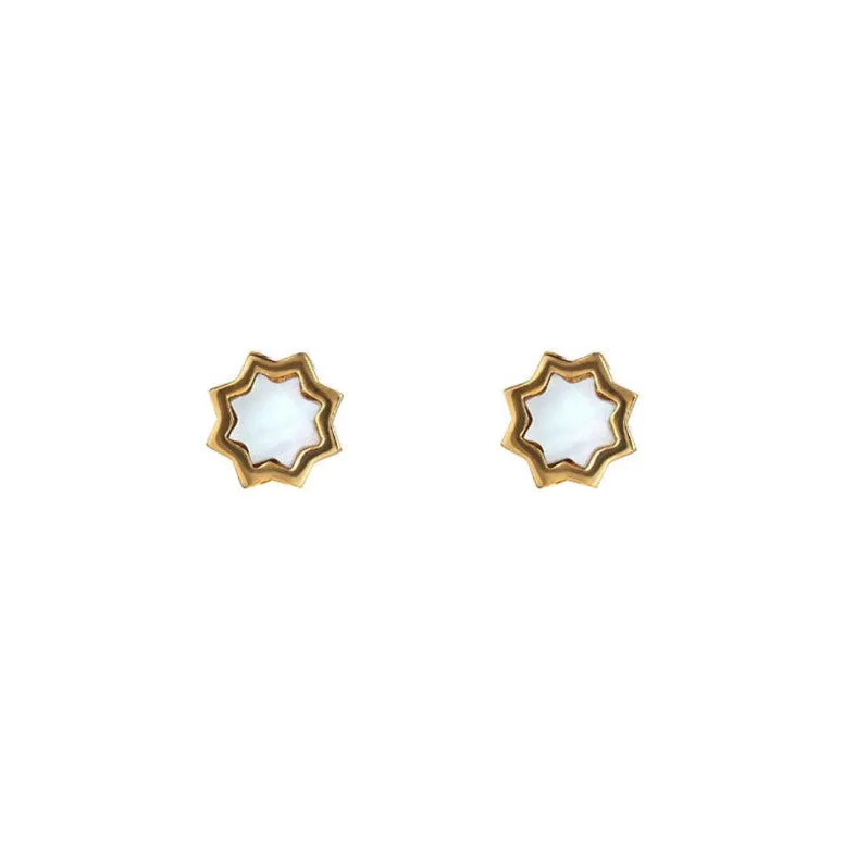 Kismet Stud 14K Mother of Pearl