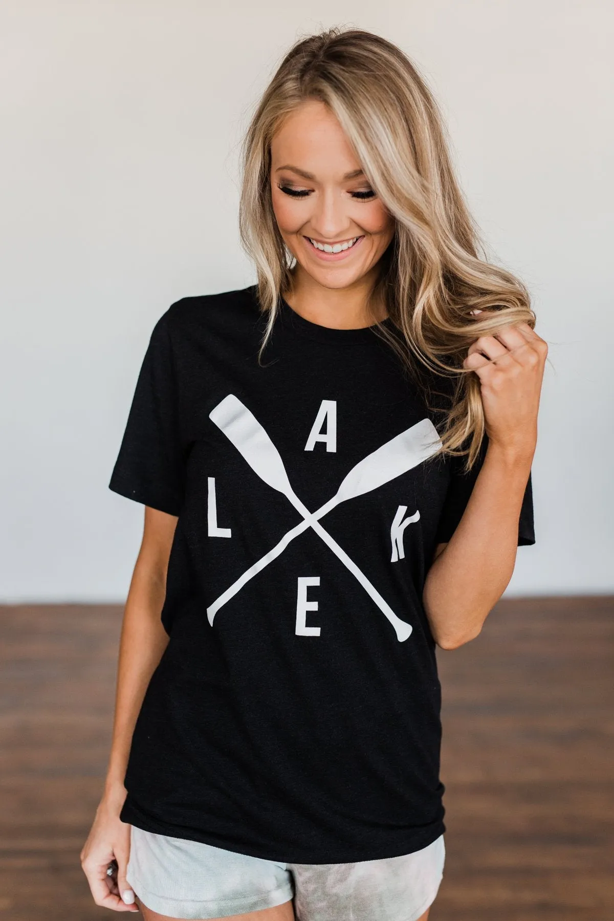 Lake Graphic Tee- Black