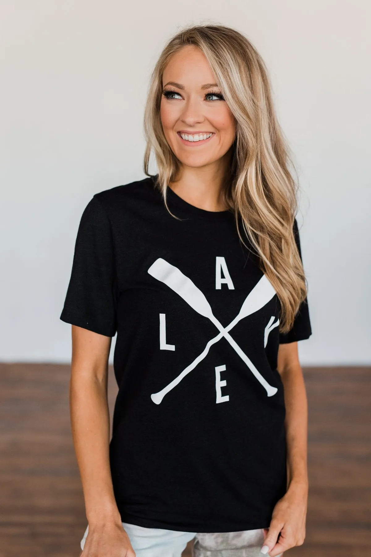 Lake Graphic Tee- Black