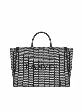 Lanvin Cabas Chevron Tote Bag