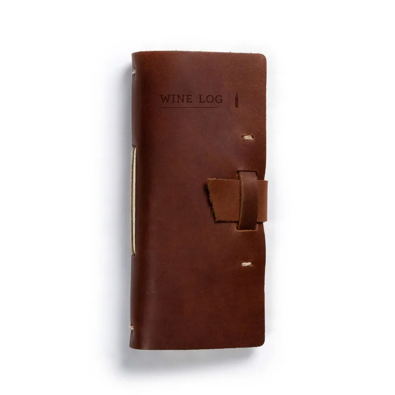 Leather Wine Log - Available in Multiple Colors