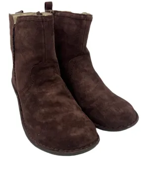 Like  New! Boots Designer By UGG In Brown, Size: 12