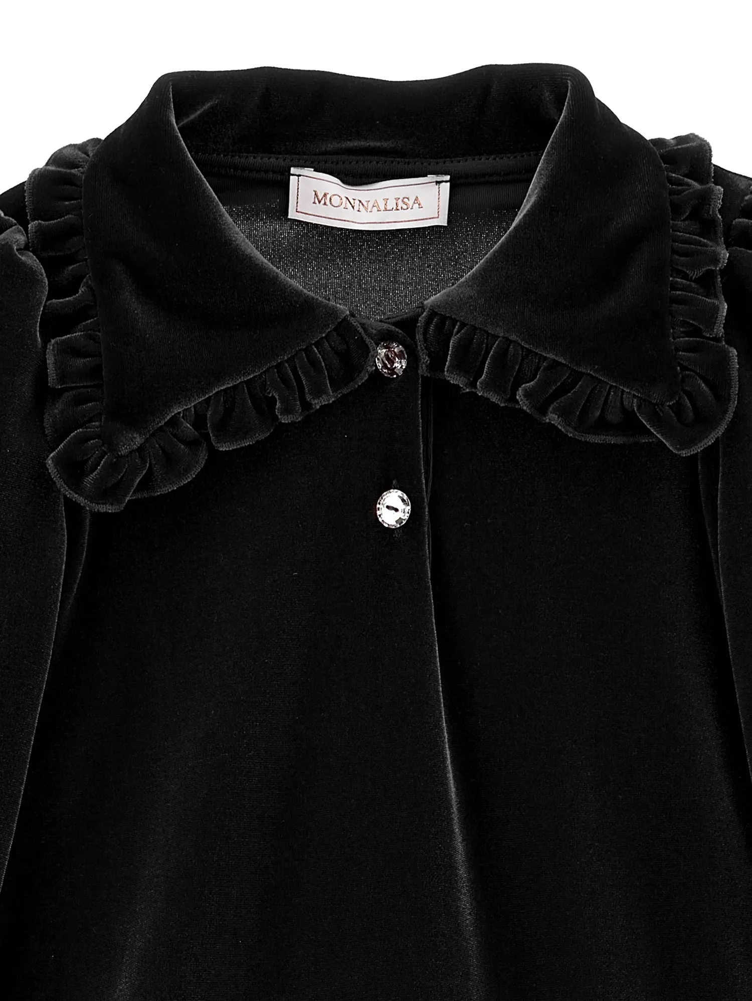 Monnalisa LS Velour Dress