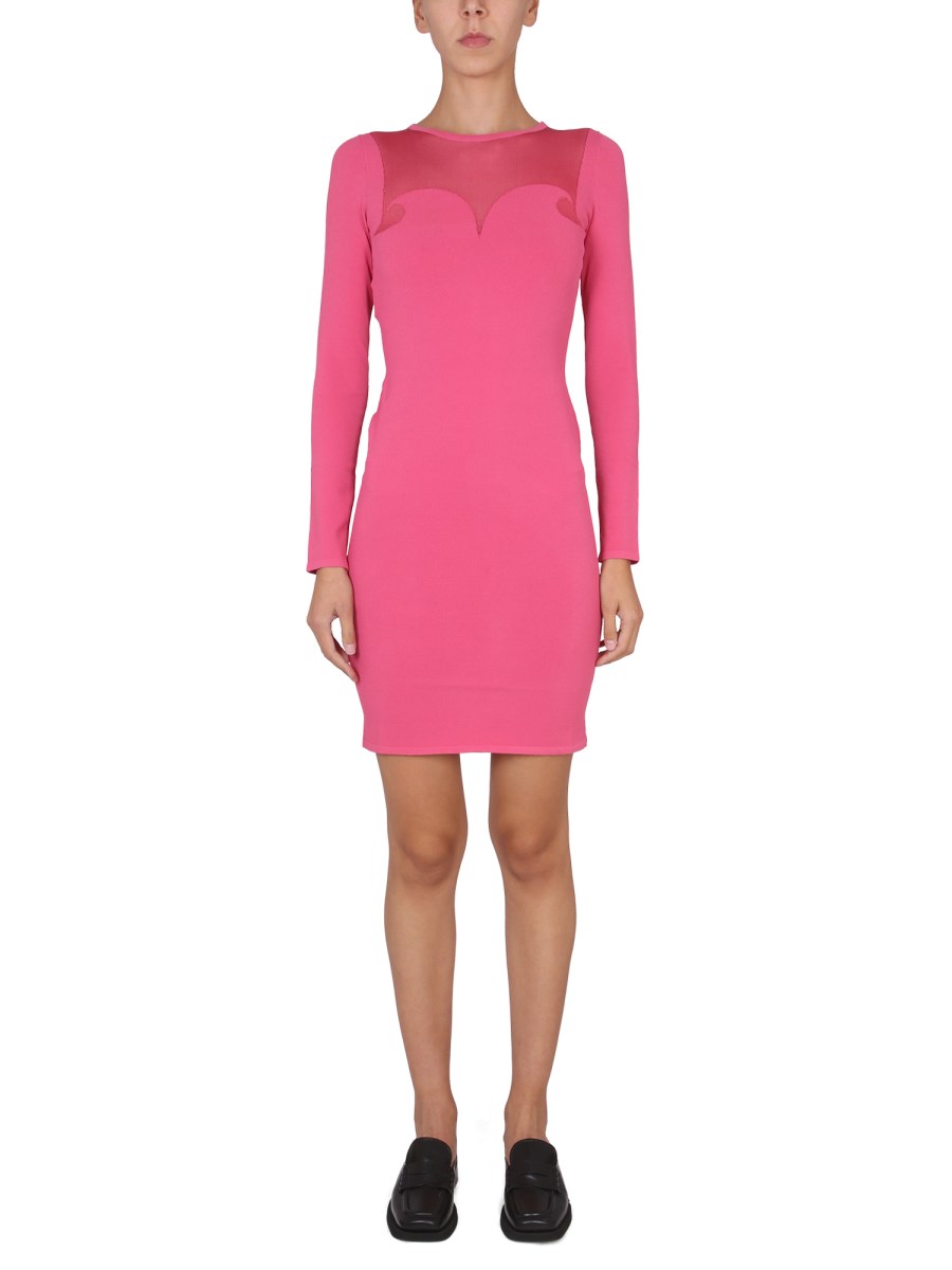 MOSCHINO    SLIM FIT VISCOSE KNIT DRESS