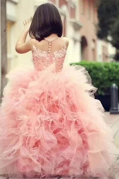 Mother and Daughter Ruffle Formal Dresses - Priority Shipping