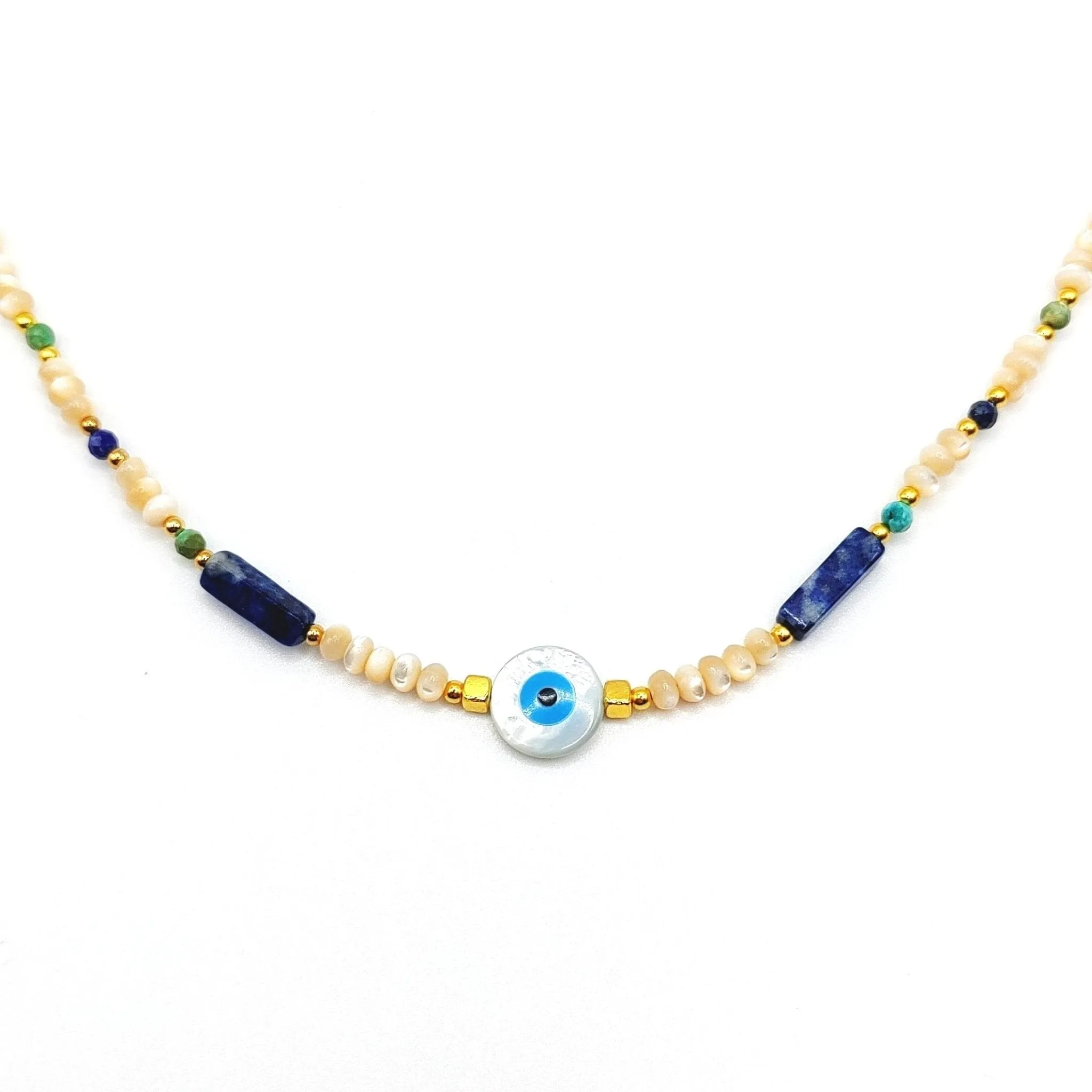 Mother of Pearl Eye Necklace