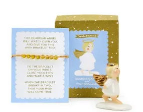 My Little Guardian Angel Token Charm with Wish Bracelet in Gift Box