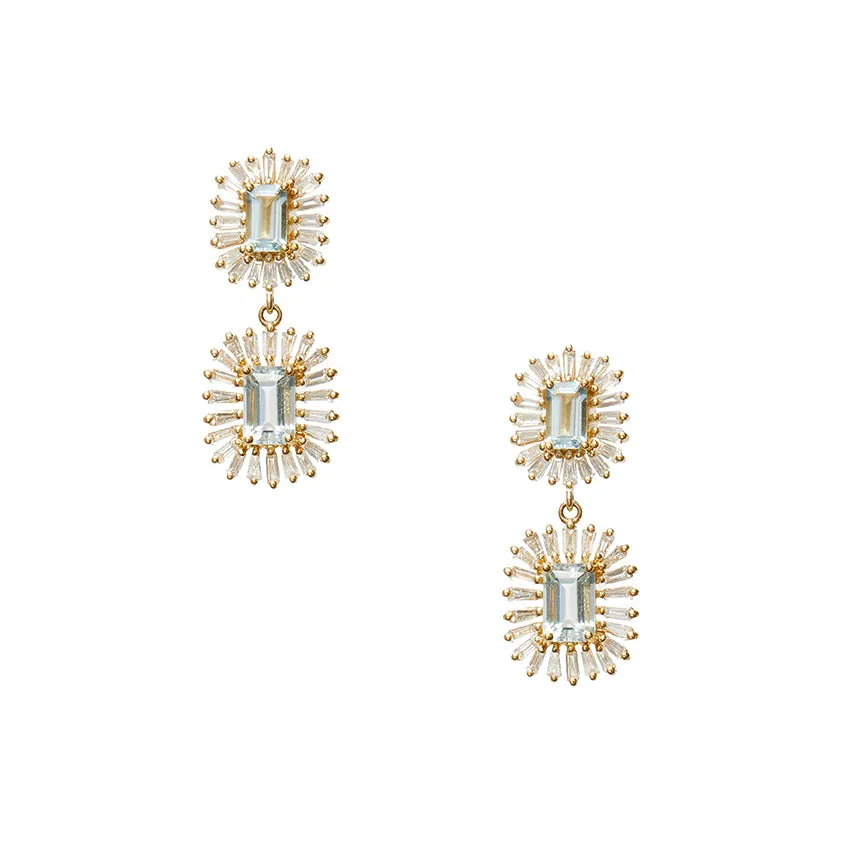 Nara Aquamarine Earrings