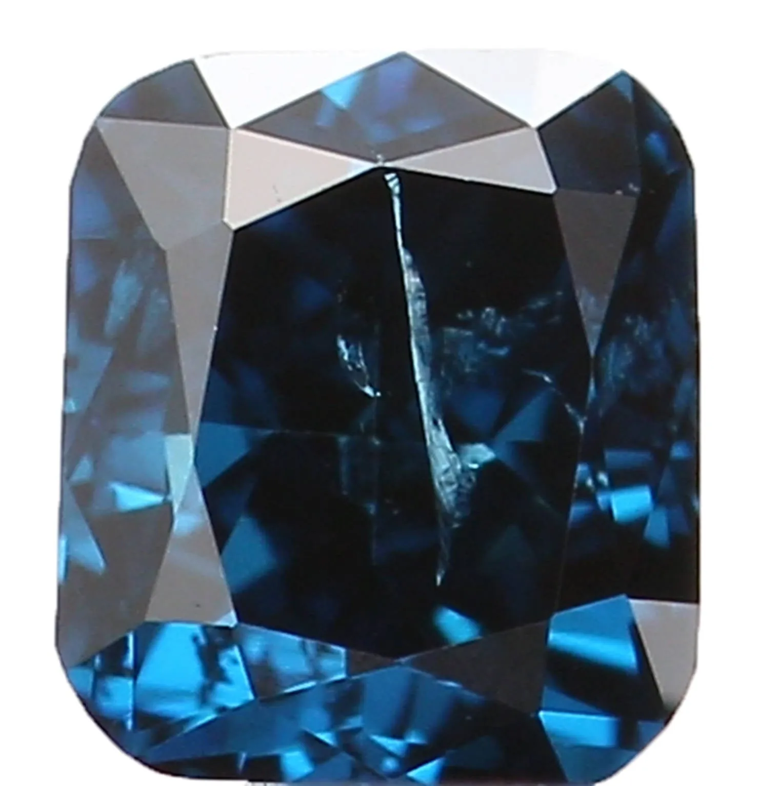 Natural Loose Diamond Cushion Blue Color I1 Clarity 3.00 MM 0.15 Ct KR968