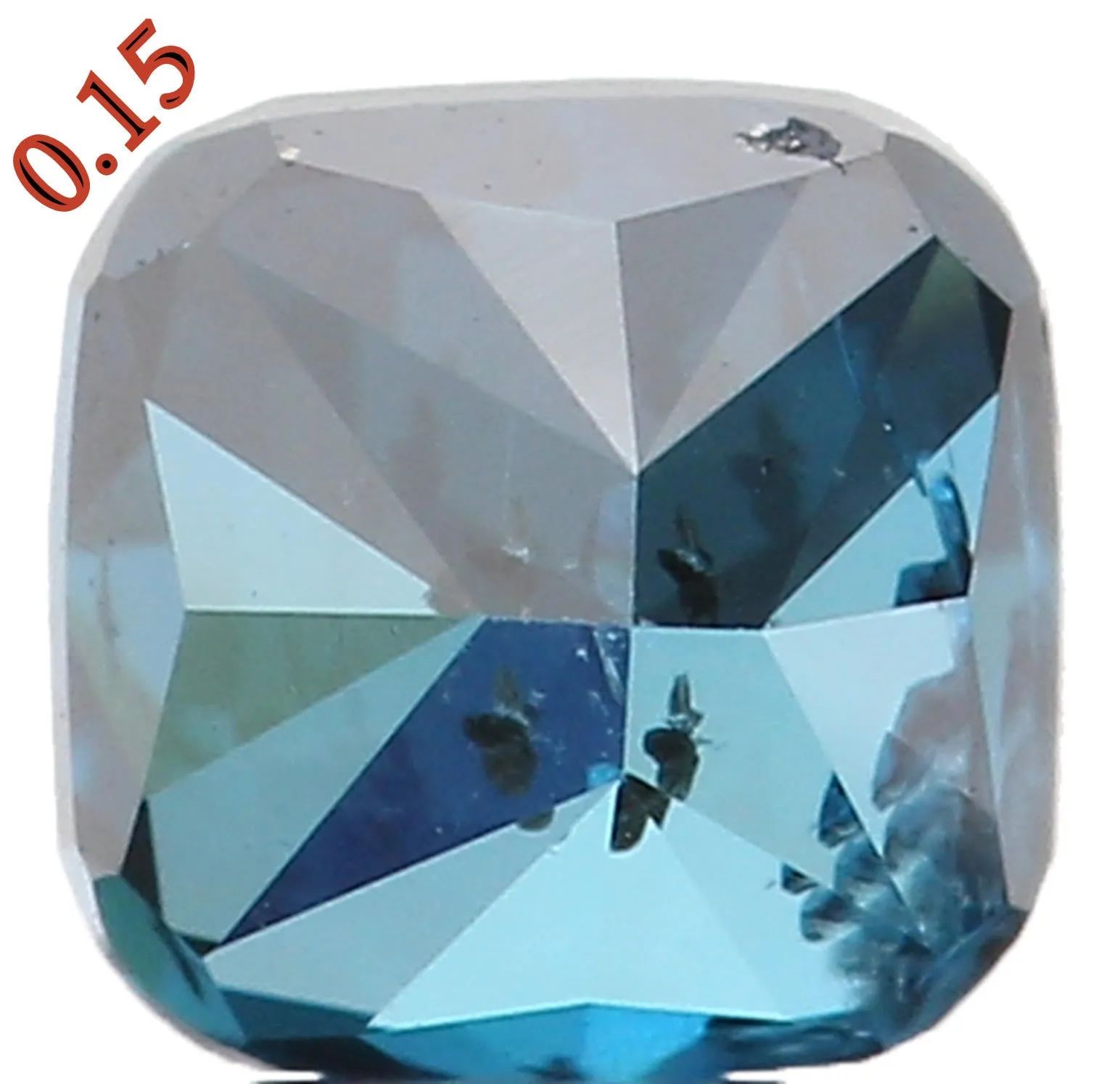 Natural Loose Diamond Cushion Blue Color I1 Clarity 3.00 MM 0.15 Ct KR985