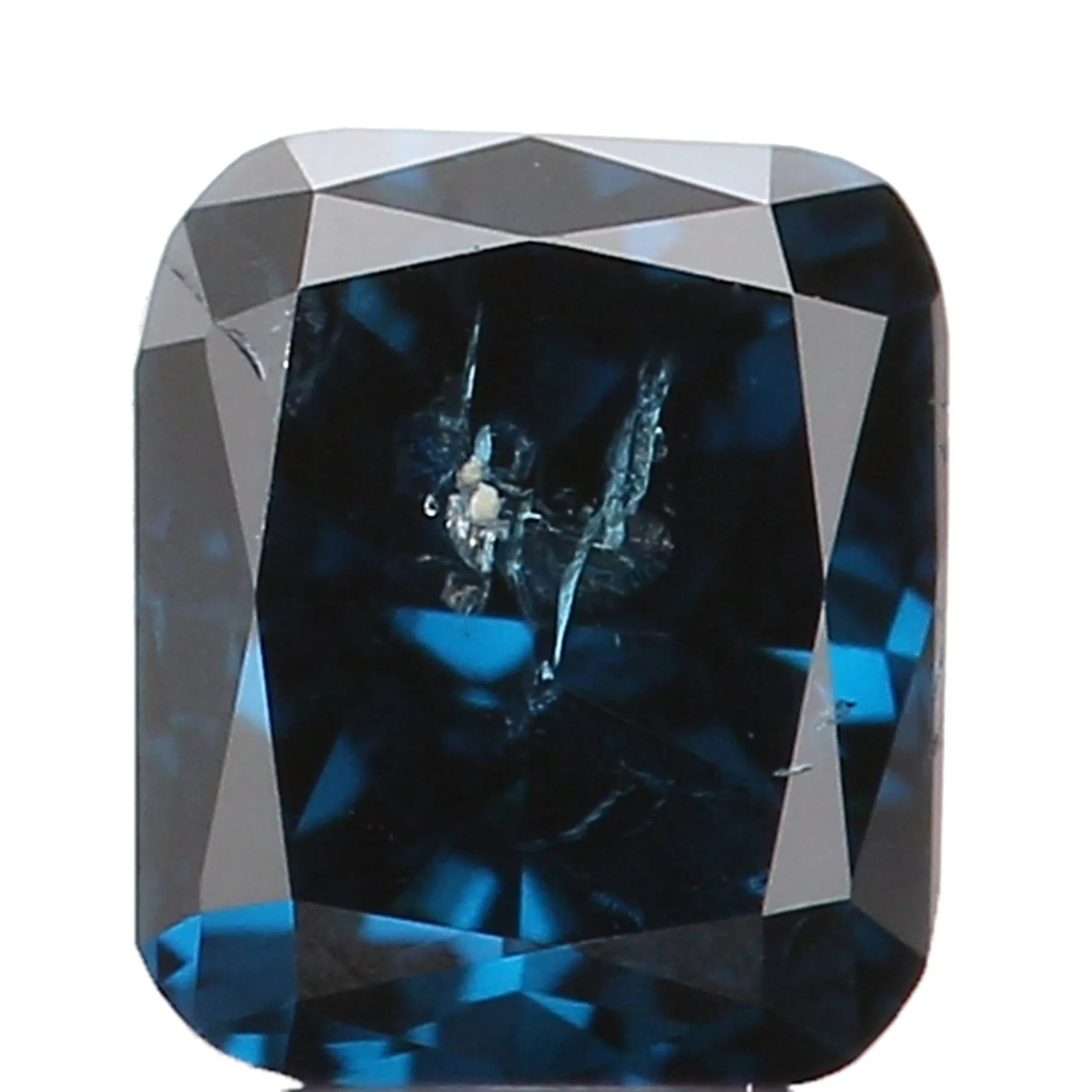 Natural Loose Diamond Cushion Blue Color I1 Clarity 3.40 MM 0.18 Ct KR982