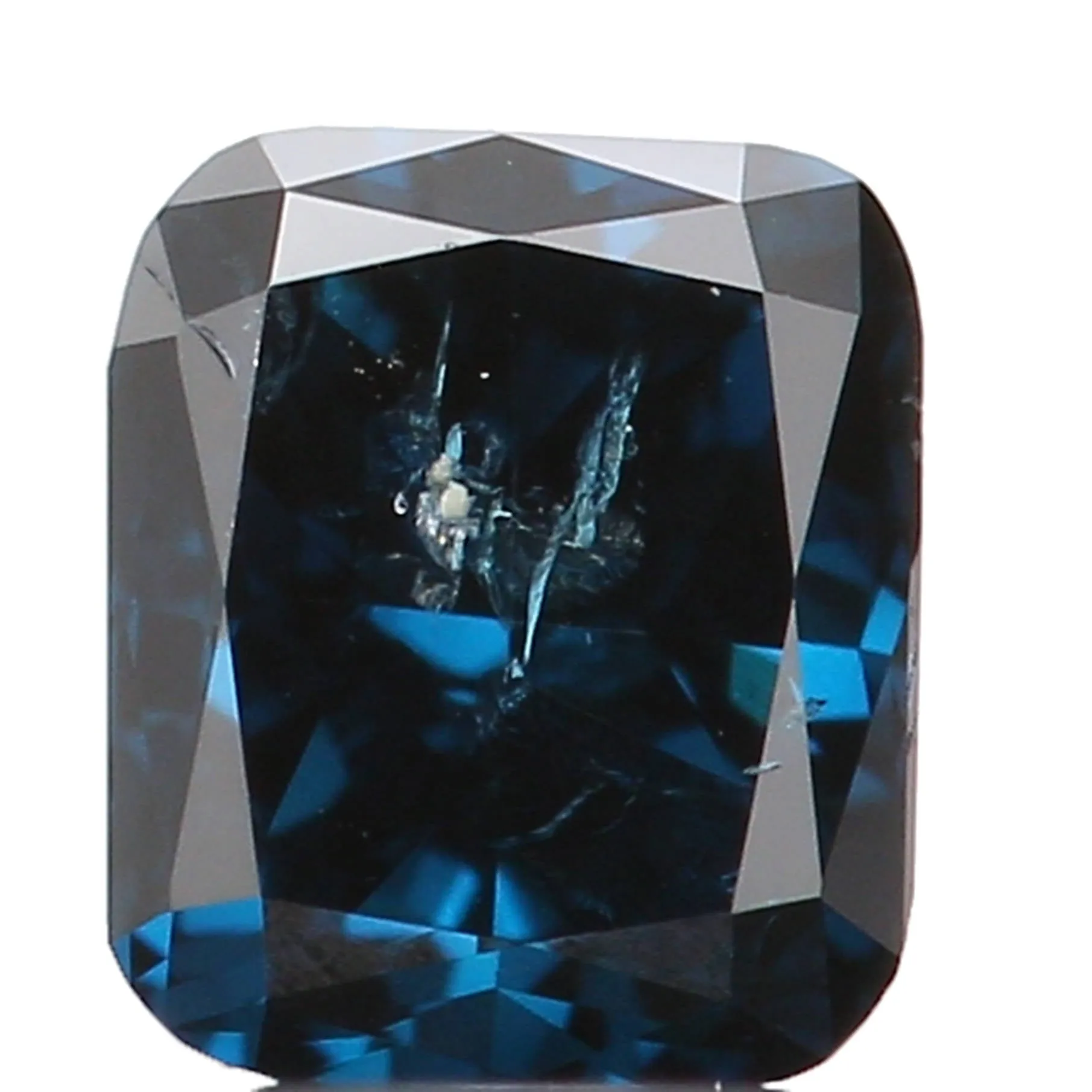 Natural Loose Diamond Cushion Blue Color I1 Clarity 3.40 MM 0.18 Ct KR982