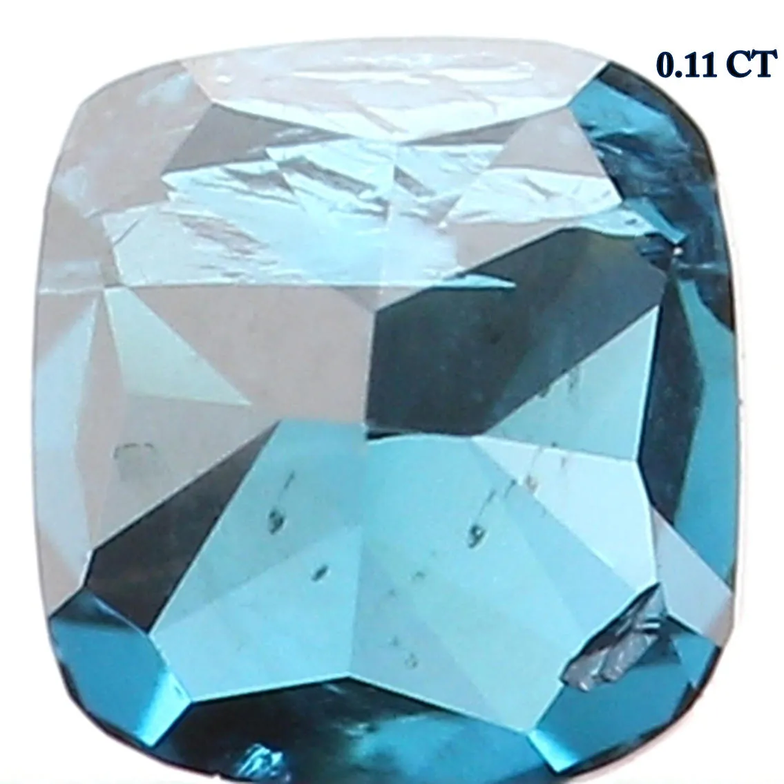 Natural Loose Diamond Cushion Blue Color SI2 Clarity 2.60 MM 0.11 Ct KR984