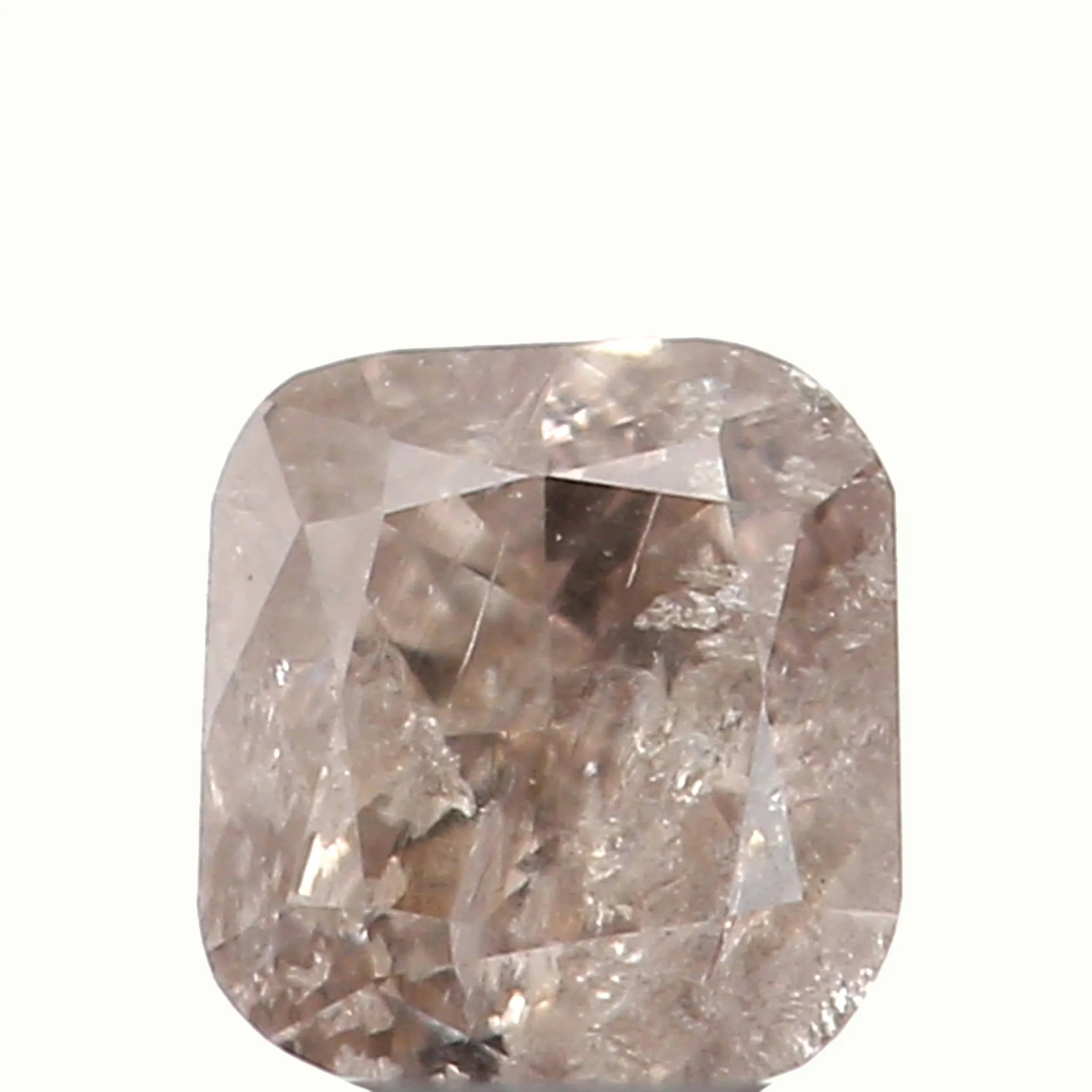 Natural Loose Diamond Cushion Brown Color I2 Clarity 2.80 MM 0.13 Ct KR986