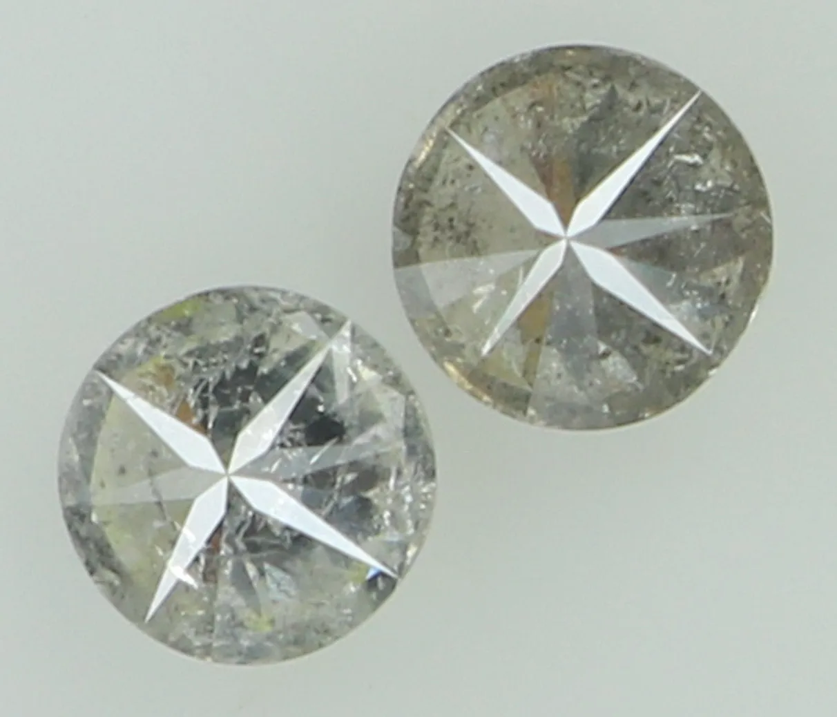 Natural Loose Diamond Round Black Grey Color I3 Clarity 3.60 MM 0.36 Ct KDL6924