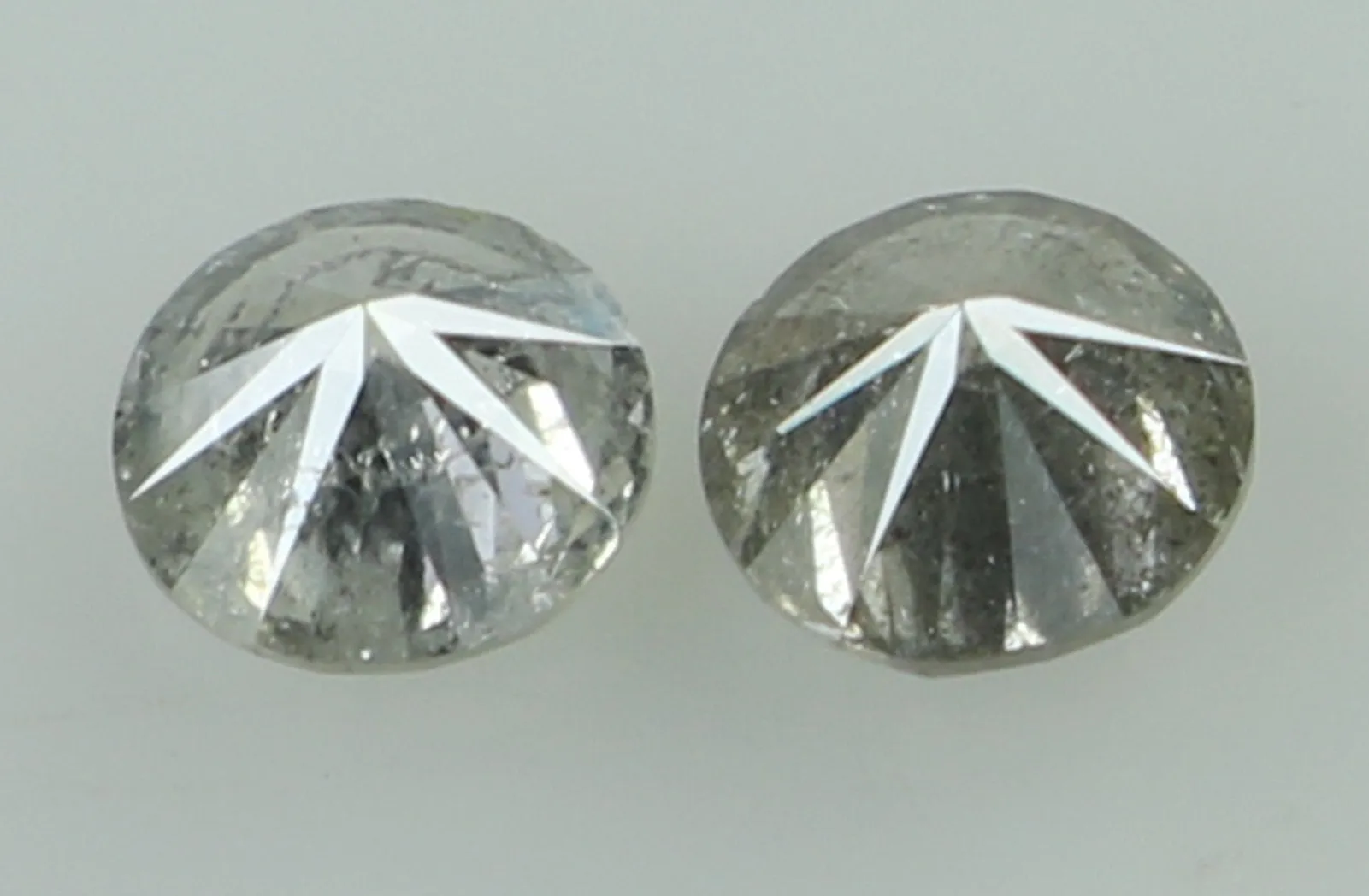 Natural Loose Diamond Round Black Grey Color I3 Clarity 3.60 MM 0.36 Ct KDL6924