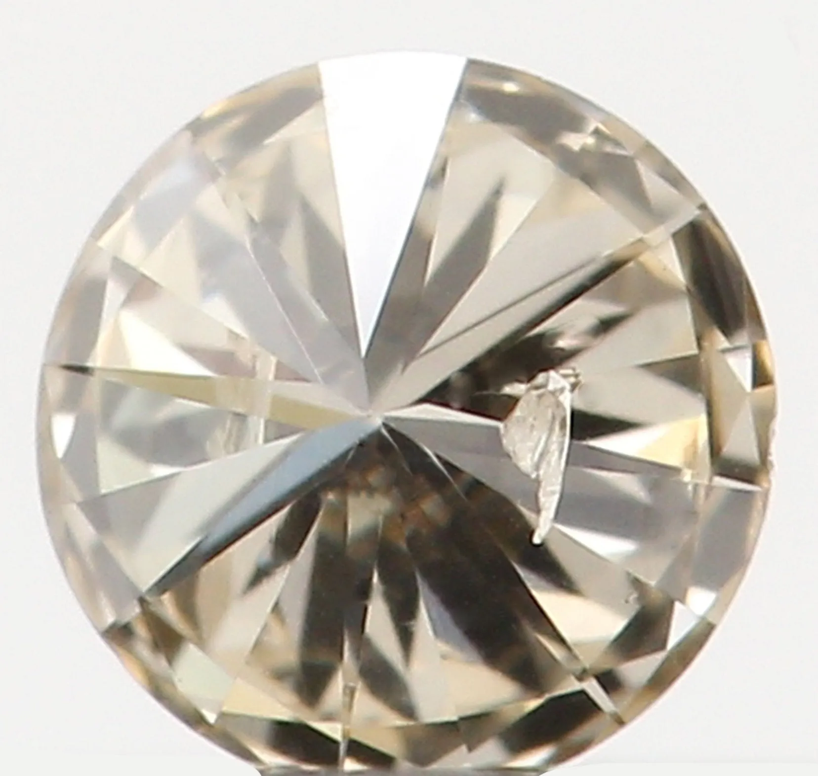 Natural Loose Diamond Round Brown Color SI2 Clarity 3.20 MM 0.12 Ct KR1083