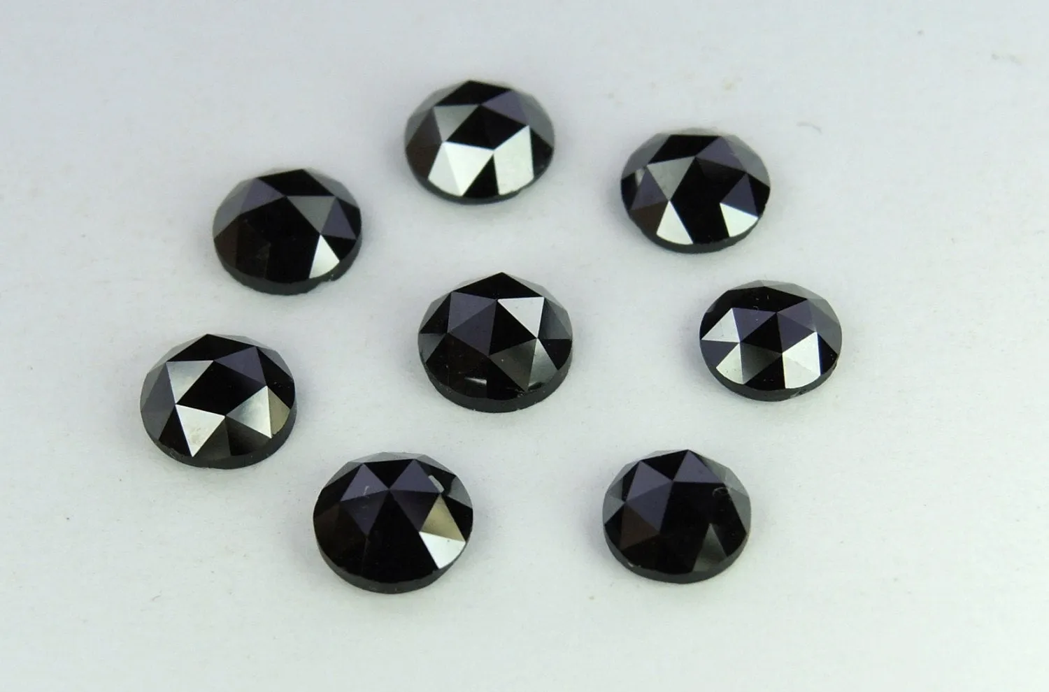 Natural Loose Diamond Round Rose cut Black Chakri 1 Pcs Scoop 4.00 MM Q45