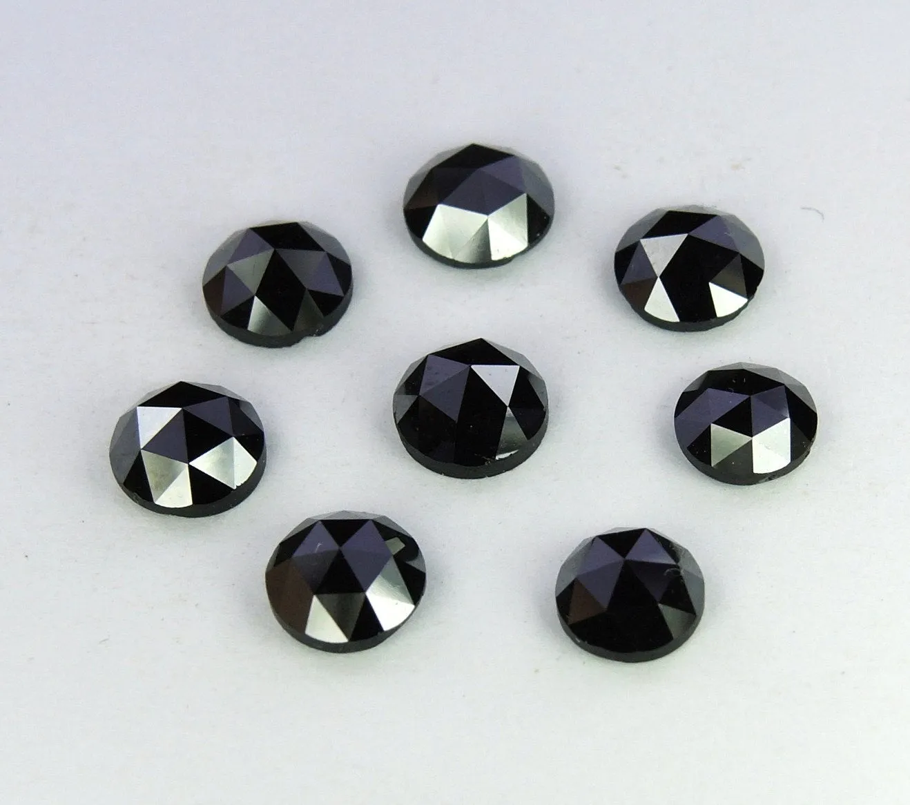 Natural Loose Diamond Round Rose cut Black Chakri 1 Pcs Scoop 4.00 MM Q45