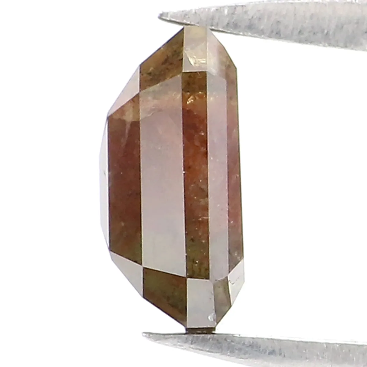 Natural Loose Emerald Shape Brown Color Diamond 0.79 CT 5.90 MM Rose Cut Diamond L338