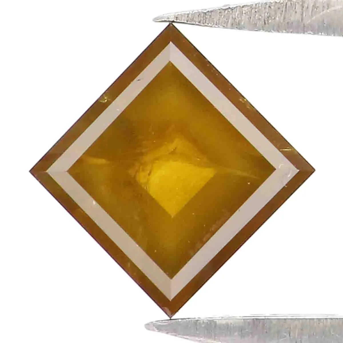 Natural Loose Kite Diamond Yellow Color 0.57 CT 6.50 MM Kite Shape Rose Cut Diamond KR2234