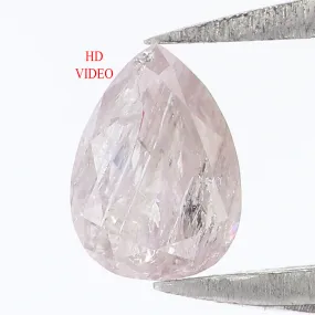 Natural Loose Pear Light pink Color Diamond 0.30 CT 4.90 MM Pear Shape Rose Cut Diamond L1590