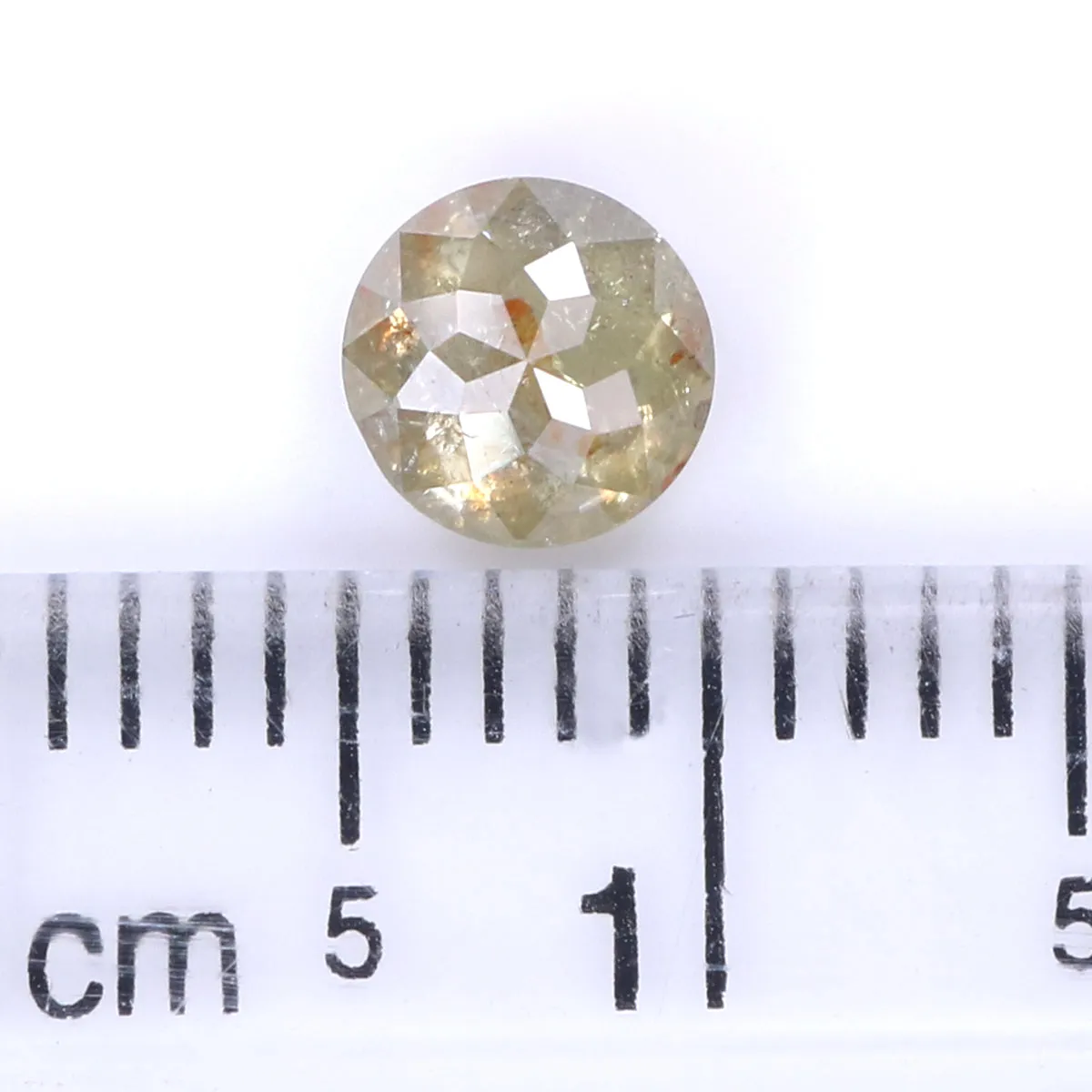 Natural Loose Rose Cut Diamond Grey Brown Color 0.63 CT 5.15 MM Round Rose Cut Shape Diamond L2194