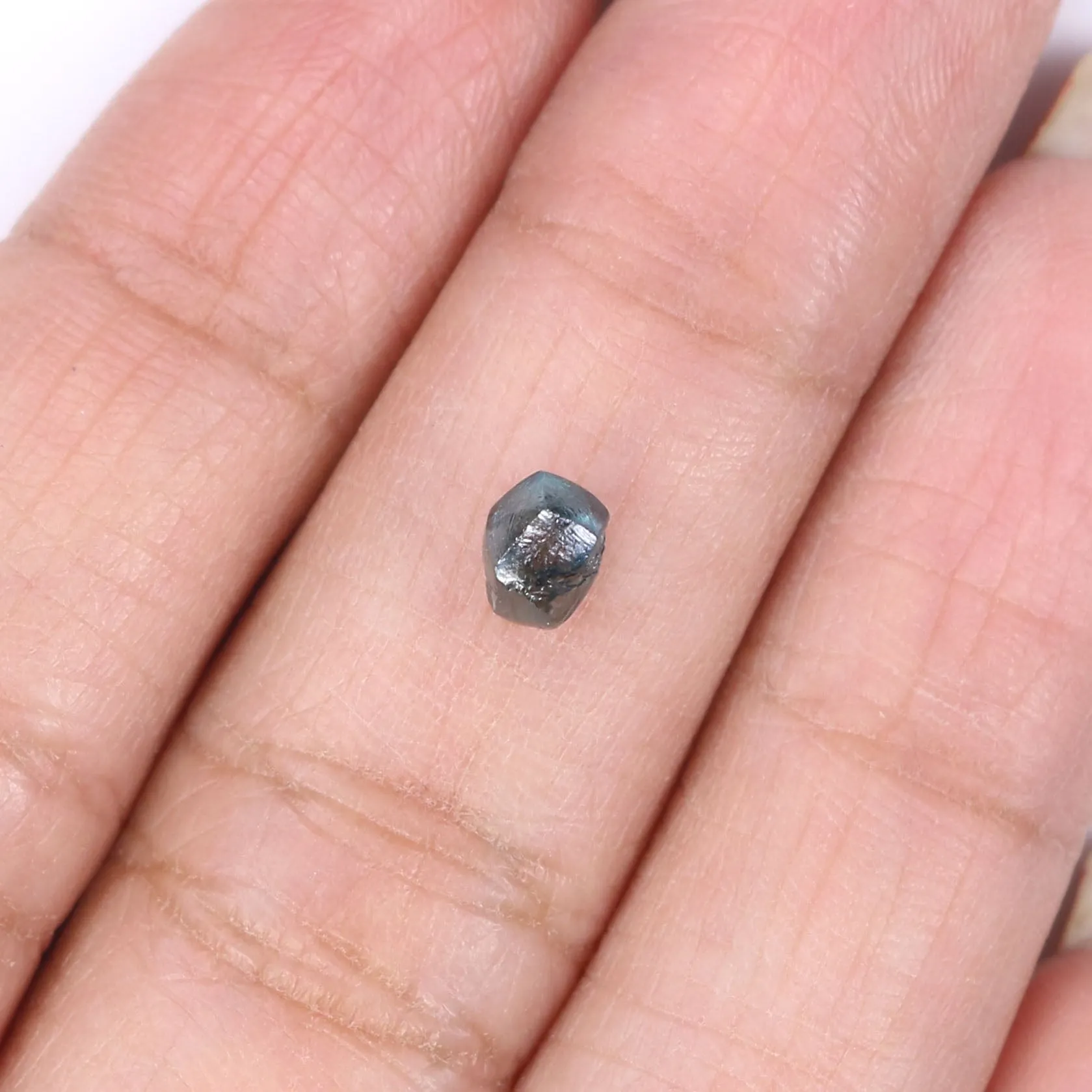 Natural Loose Rough Blue Color Diamond 0.81 CT 5.10 MM Rough Irregular Cut Diamond KDK2519