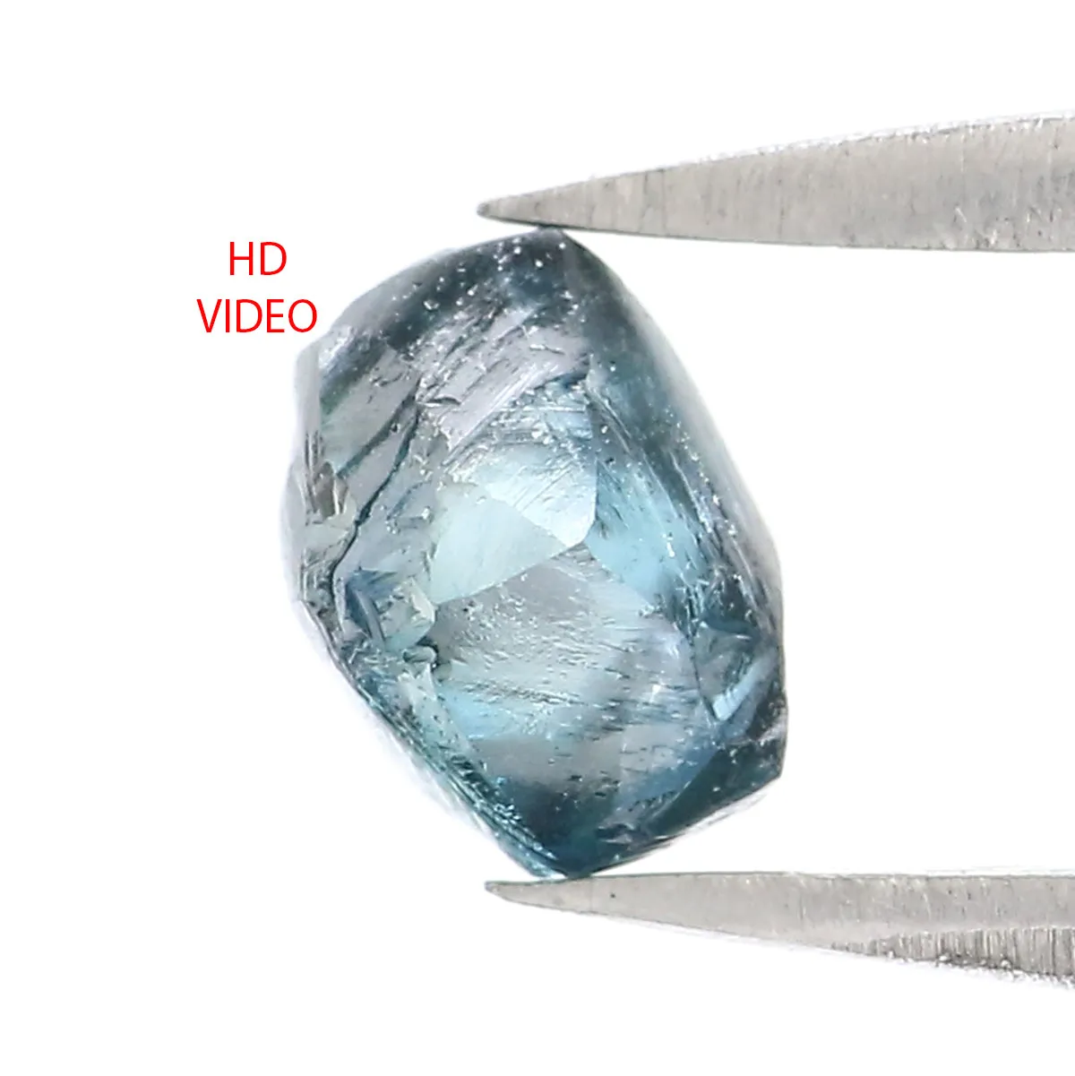 Natural Loose Rough Blue Color Diamond 0.82 CT 5.56 MM Rough Irregular Cut Diamond L2372