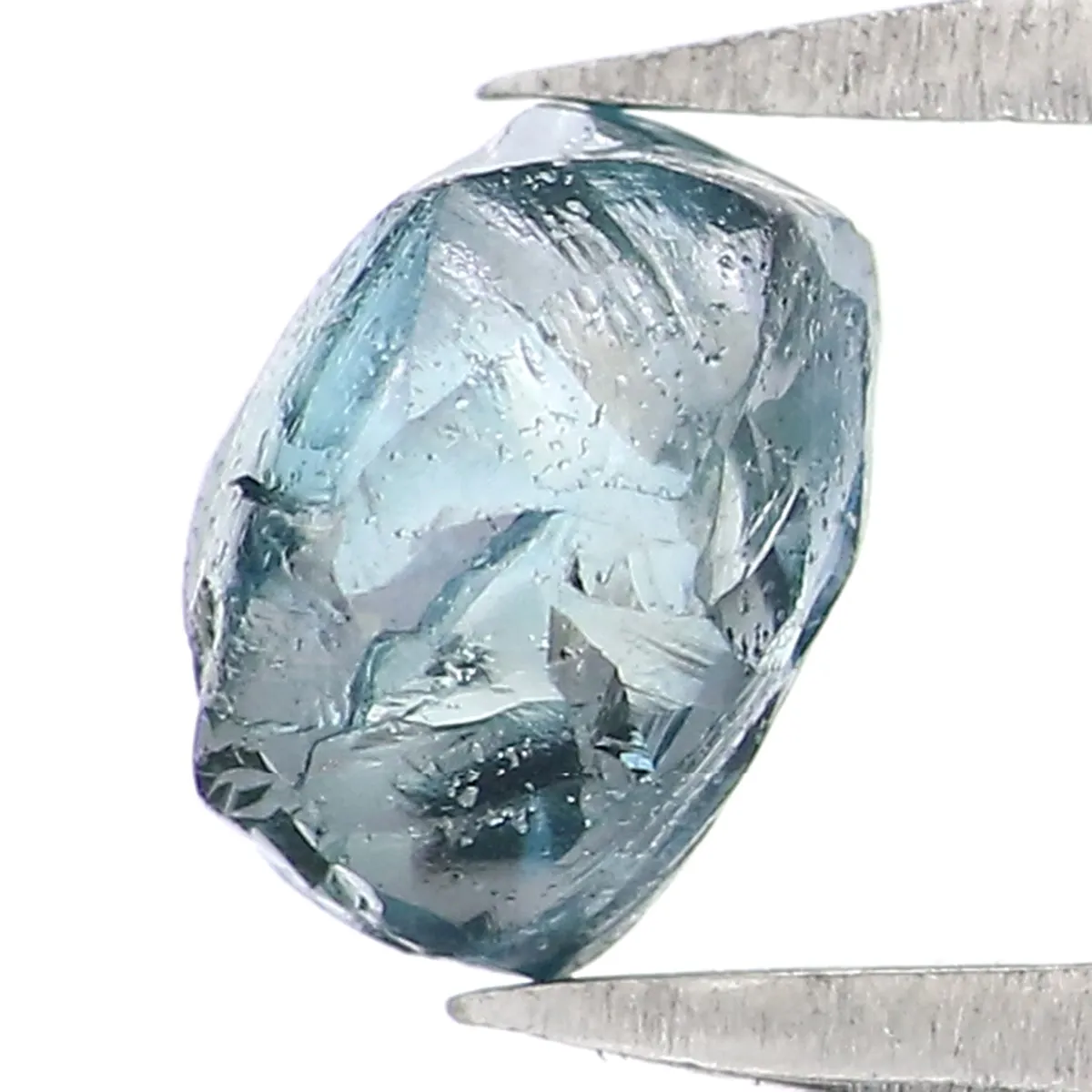 Natural Loose Rough Blue Color Diamond 0.82 CT 5.56 MM Rough Irregular Cut Diamond L2372