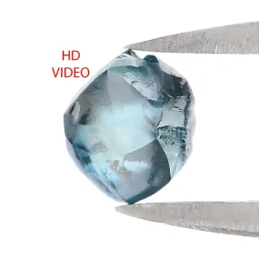 Natural Loose Rough Blue Color Diamond 0.98 CT 5.75 MM Rough Irregular Cut Diamond KDL2326