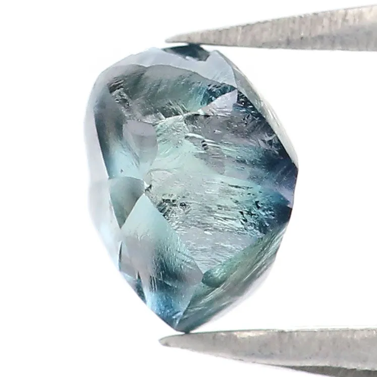 Natural Loose Rough Blue Color Diamond 0.98 CT 5.75 MM Rough Irregular Cut Diamond KDL2326