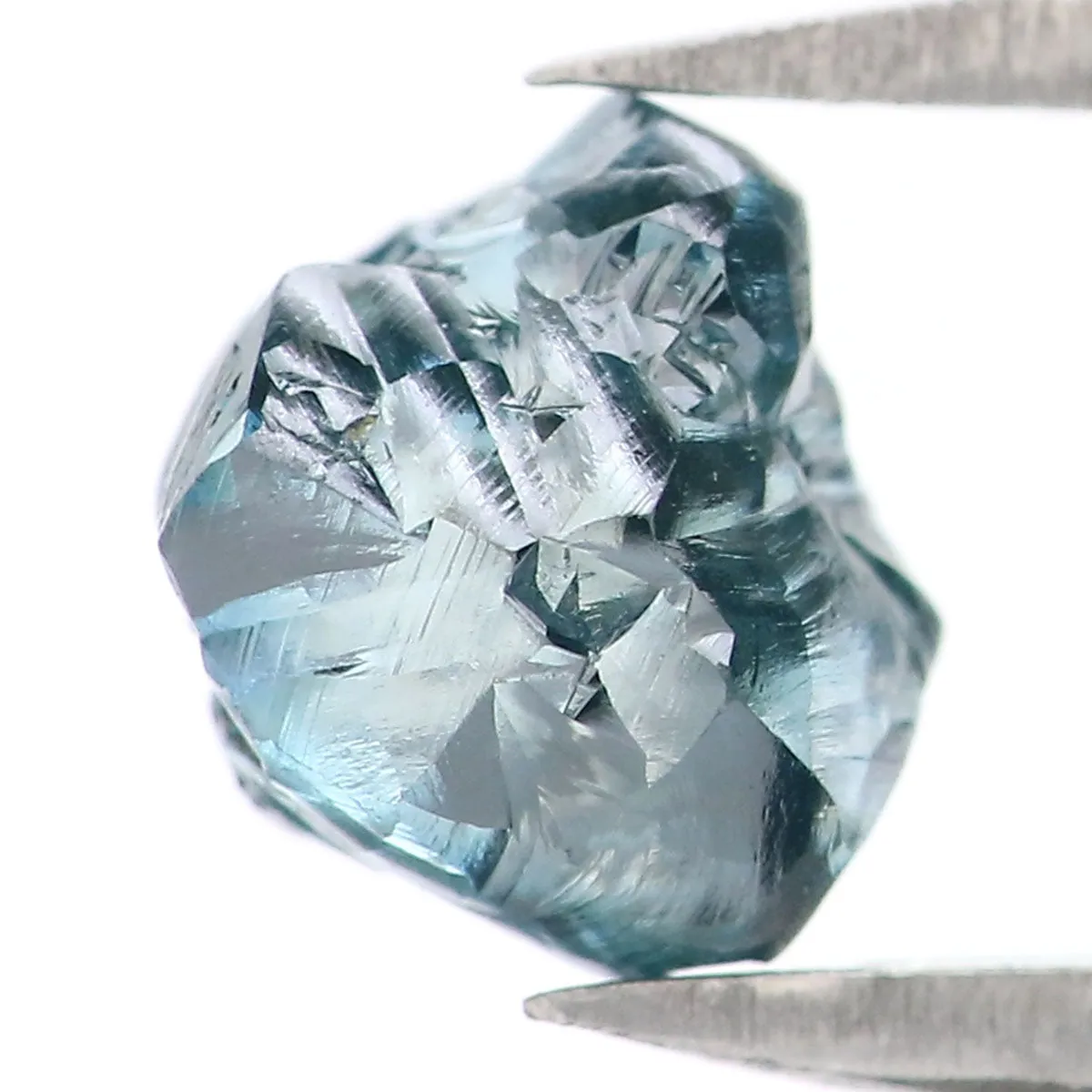 Natural Loose Rough Blue Color Diamond 1.27 CT 6.05 MM Rough Irregular Cut Diamond KDL2257