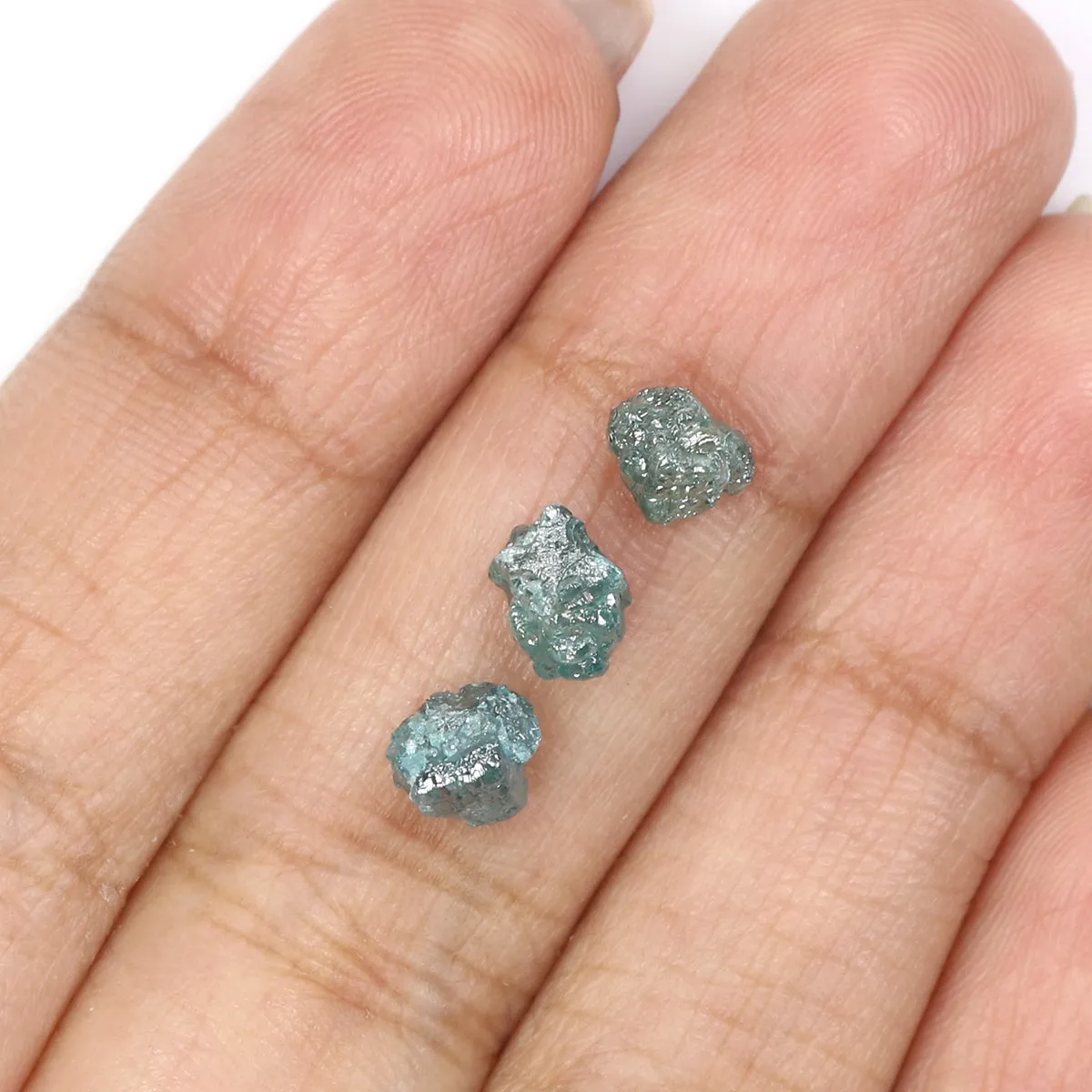 Natural Loose Rough Blue Color Diamond 3.13 CT 4.95 MM Rough Shape Diamond L9319