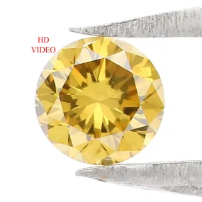 Natural Loose Round Diamond Fancy Color 0.25 CT 3.90 MM Round Brilliant Cut Diamond KR668