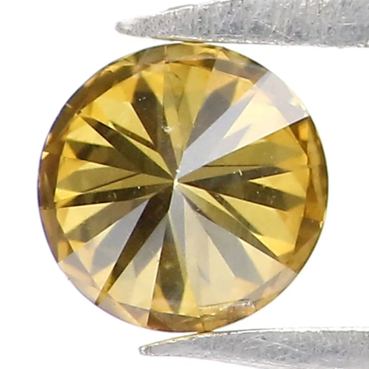 Natural Loose Round Diamond Fancy Color 0.25 CT 3.90 MM Round Brilliant Cut Diamond KR668