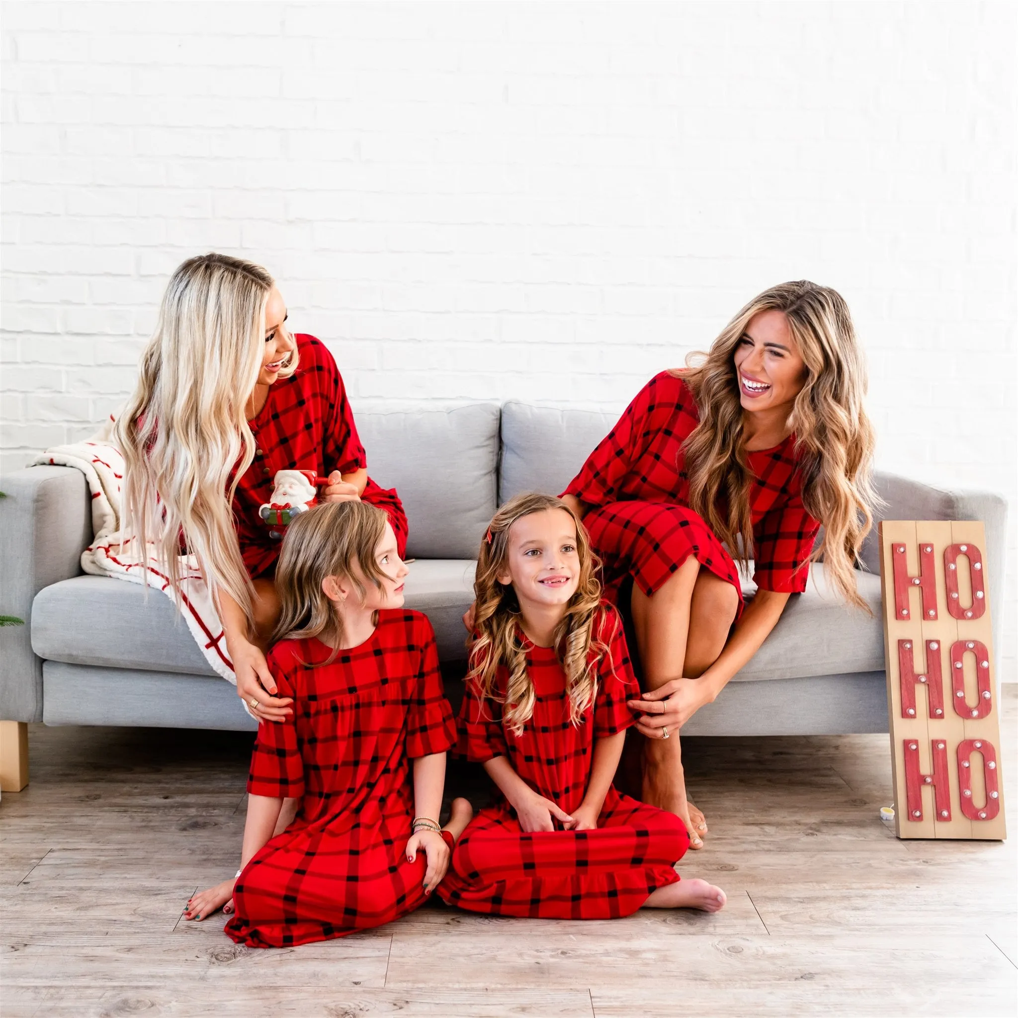 Noel House Dress (Girls' Sizes): Red Plaid