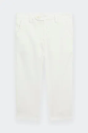 PANTALONI CHINO JOGGER SLIM FIT BIANCHI