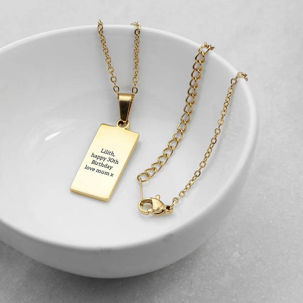 Personalised Moon Tarot Card Necklace