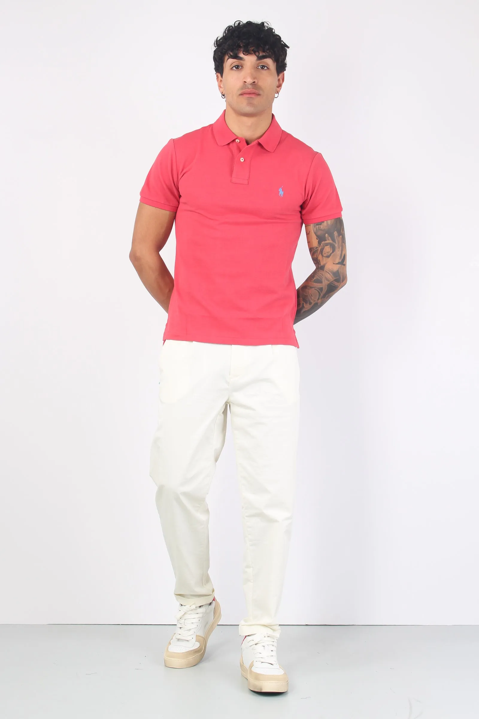 Polo Slim Fit Piquet Nantucket Red