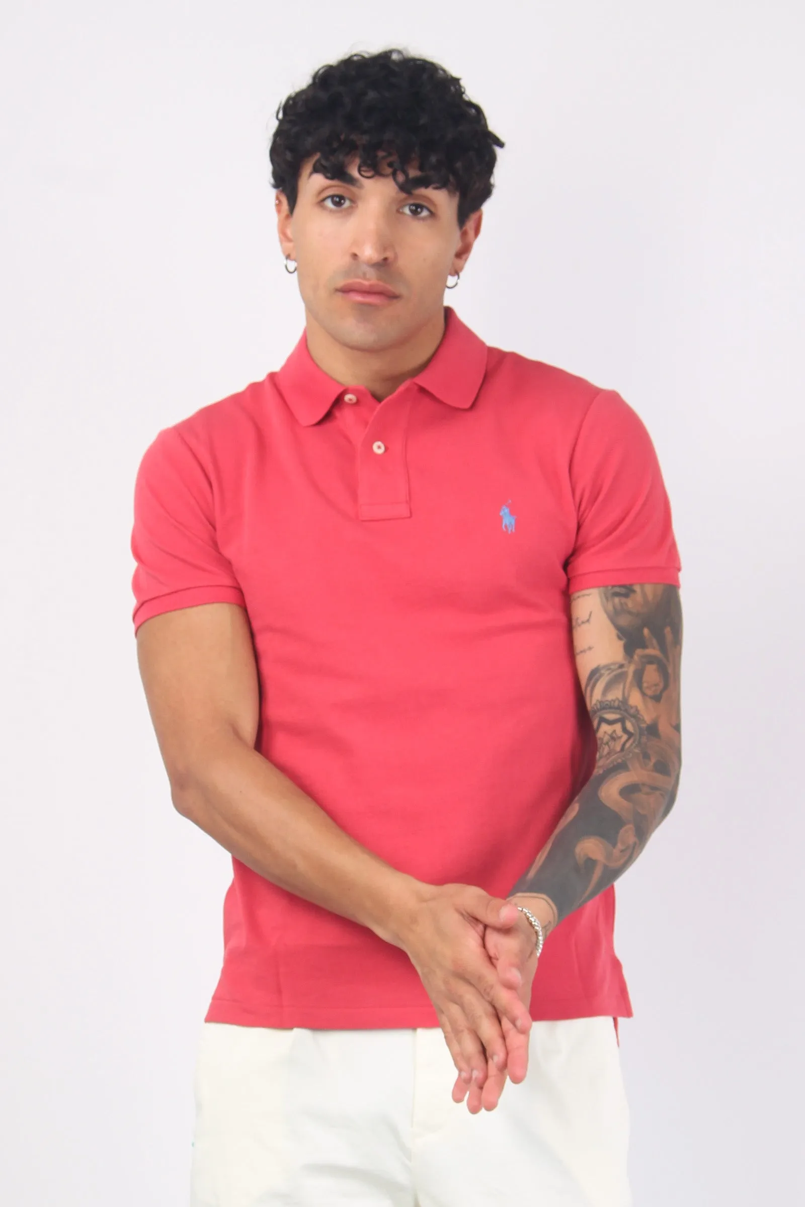 Polo Slim Fit Piquet Nantucket Red